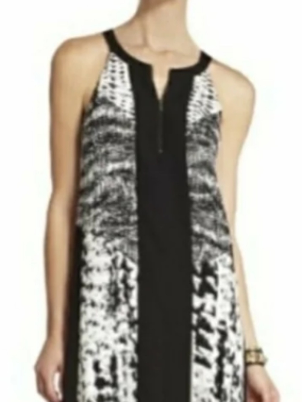 BCBG MaxAzria White and black dress XXS